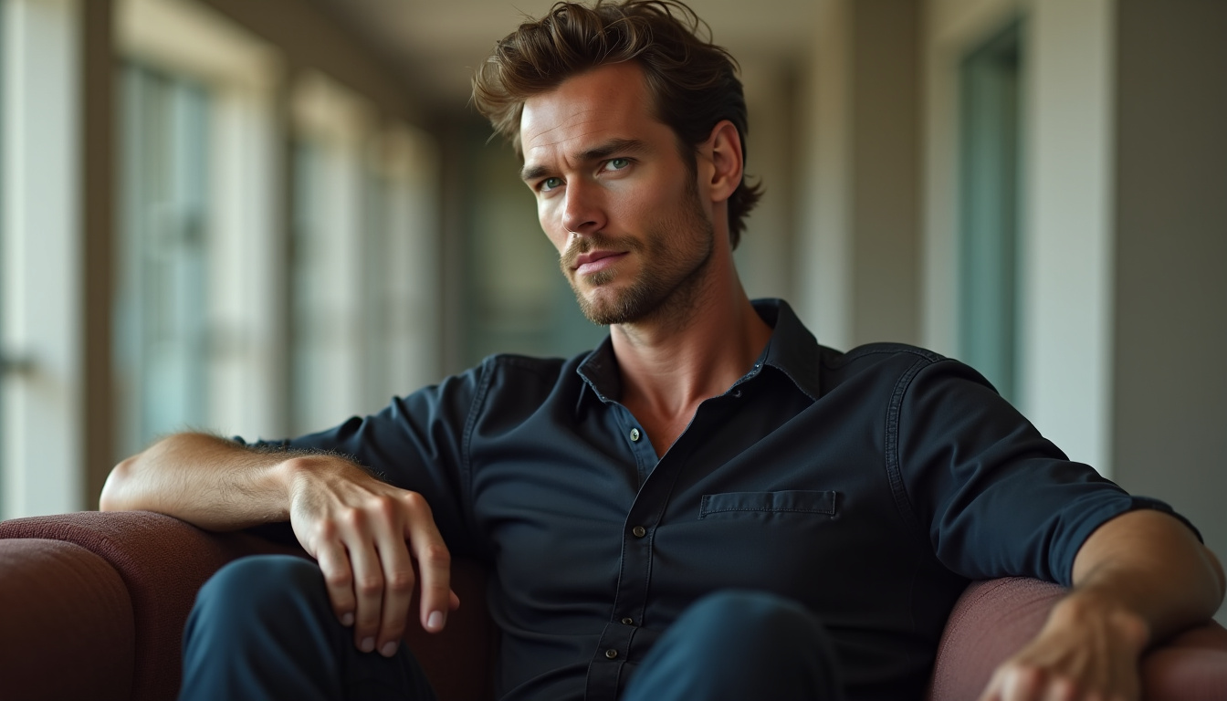 Alexander Skarsgård posant élégamment lors d