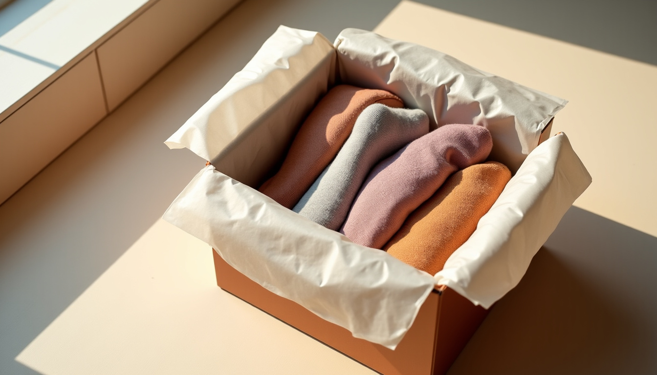 Colis Revolve avec les articles commandés soigneusement emballés dans du papier de soie