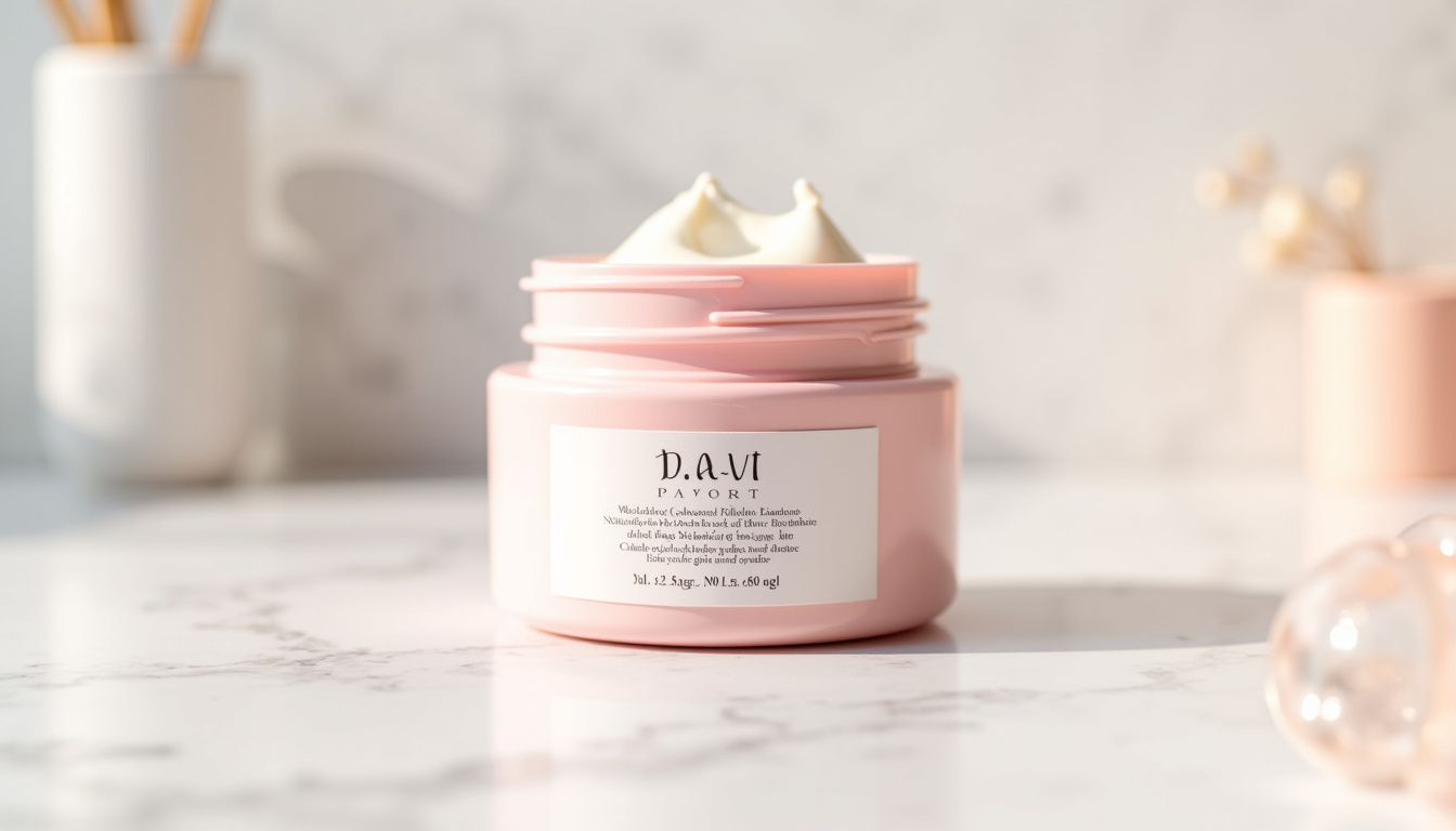 Étiquette de produit cosmétique montrant la liste des ingrédients