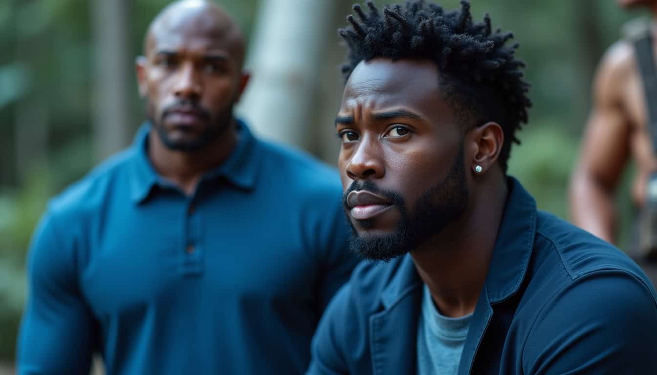 Kevin Hart aux côtés de Dwayne Johnson et de ses coéquipiers dans le film Jumanji lors d