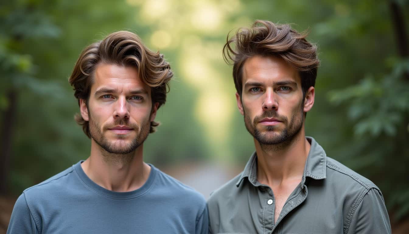 Montage comparatif de Seth Green aux côtés d