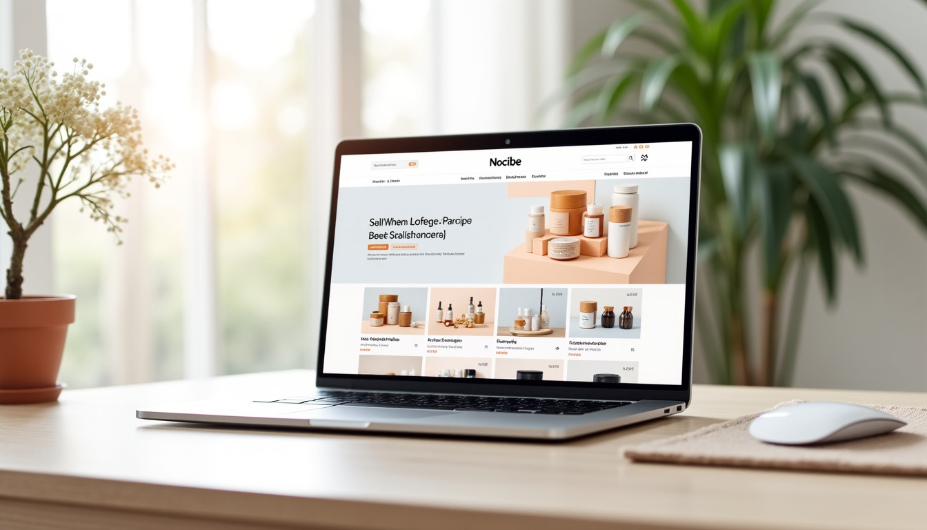 Interface du site internet de Nocibé montrant une navigation fluide sur un ordinateur portable