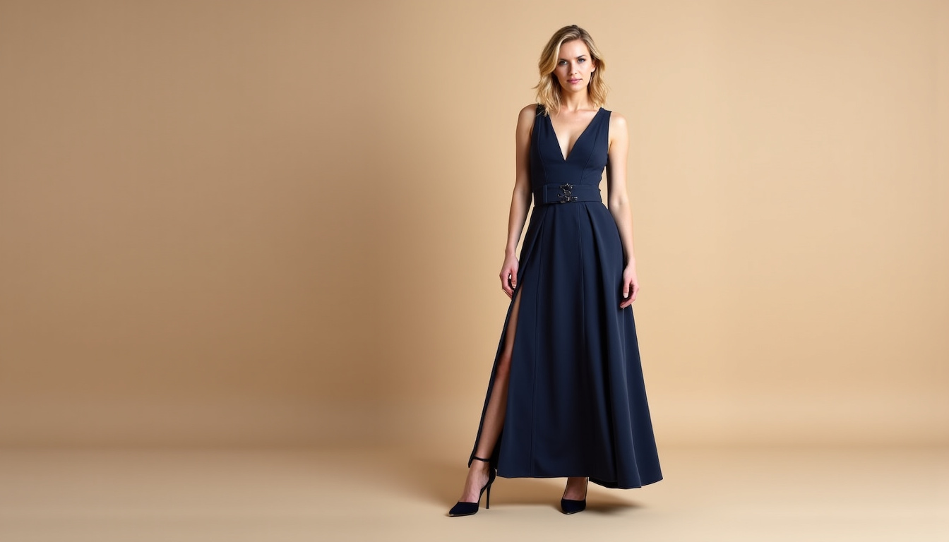 Kristen Bell en tenue élégante, mettant en valeur une coupe qui allonge sa silhouette