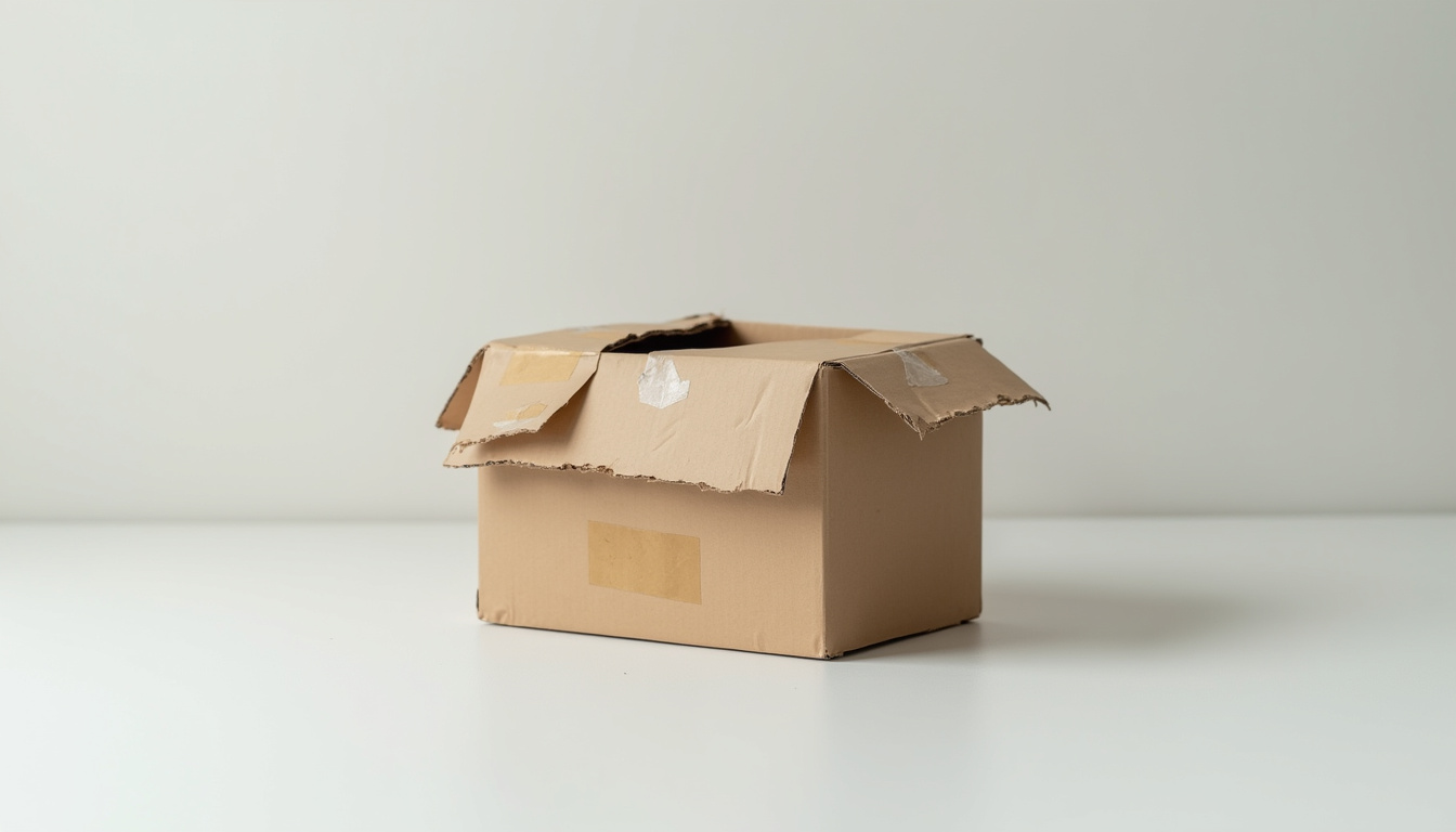 Colis Zalando reçu endommagé, emballage déchiré et scotché
