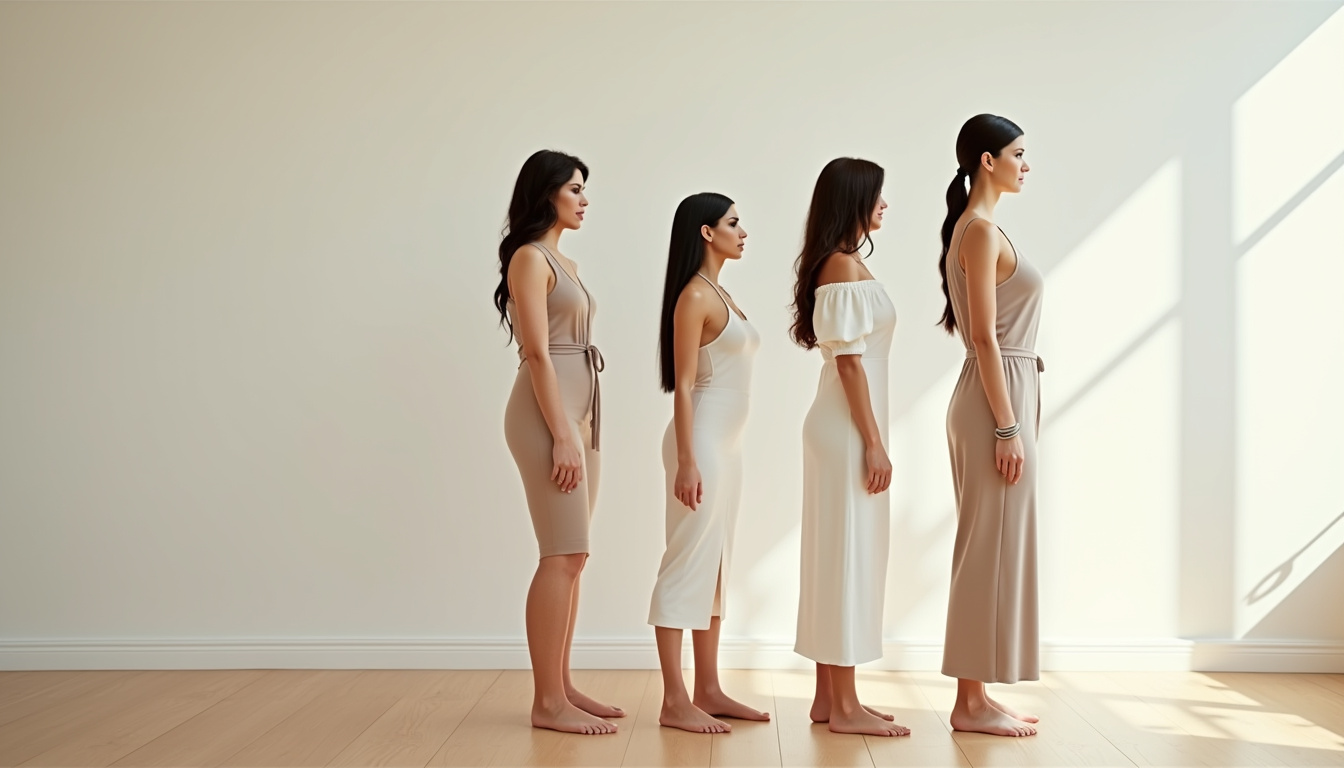 Comparaison de taille entre Kourtney Kardashian et ses sœurs lors d