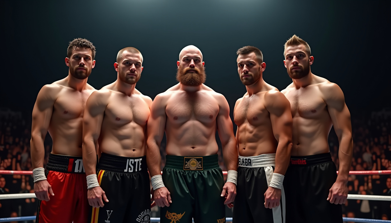 Tyson Fury comparé à ses adversaires en taille lors d'un événement public
