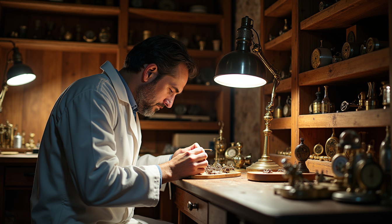 Manufacture Montblanc à Villeret en Suisse, vue d'atelier d'horlogerie traditionnel
